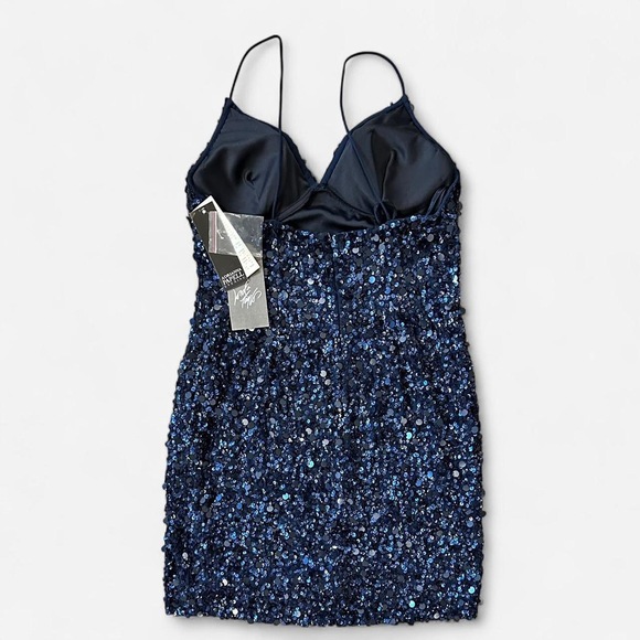 Blue sequin party dress - Picture 3 of 9